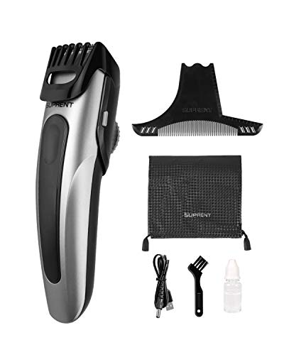 Beard Trimmer Men SUPRENT Adjustable Beard Trimmer Cordless,Hair Clippers with 20 Cutting Lengths Beard Trimmer USB Rechargeable