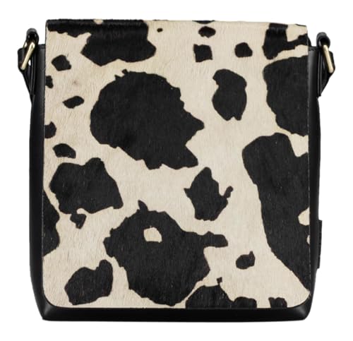 Sac à épaule bandoulière JOST cuir Furry Cow Shoulder Bag multicolore