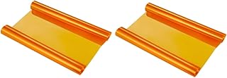 VICASKY 2 Peças 30 Filme De Tonalidade De Luz De Carro Filme De Vinil Matiz De Luzes De Tonalidade Automática Adesivo De Luz Laranja Acessórios De Carro Filme De Tonalidade Laranja Filme