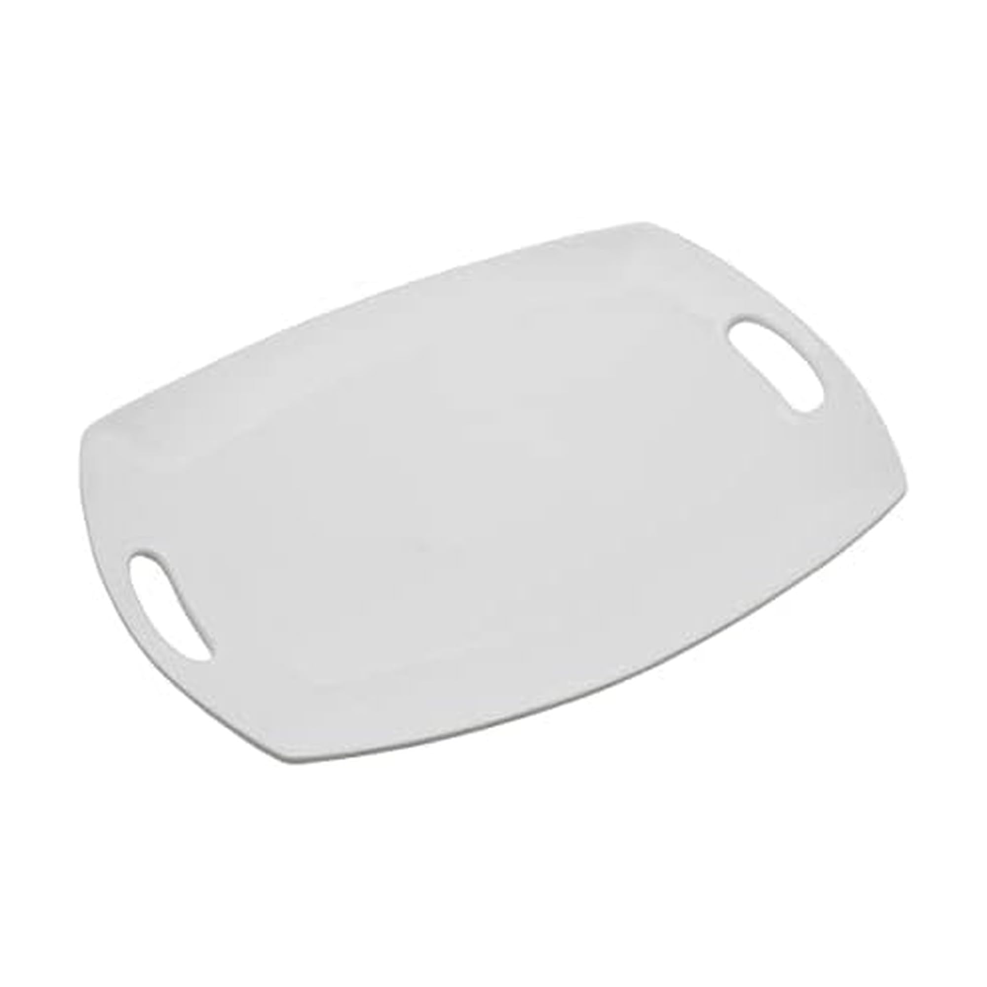 Everyday White Con Mango Plato para Servir, Porcelana, Blanco