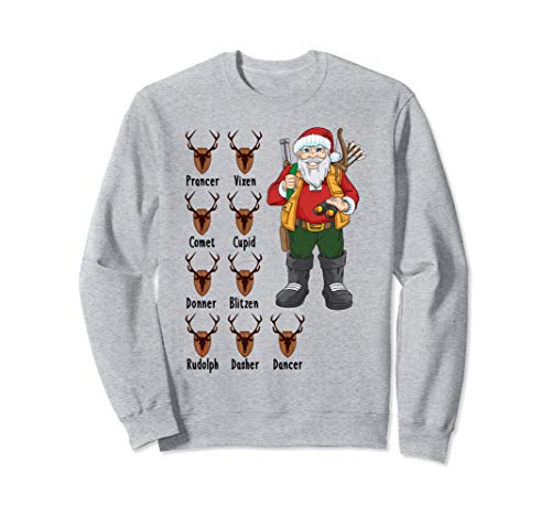 Lustiges Jäger Weihnachten Jagd Rentiere Geschenk Sweatshirt