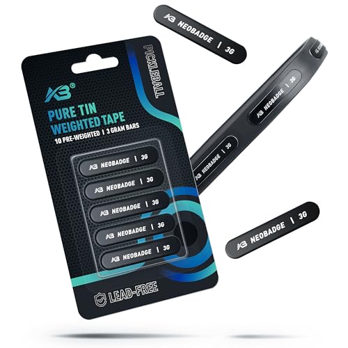 Neobadge Weighted Pure Tin Tape for Pickleball Paddles...