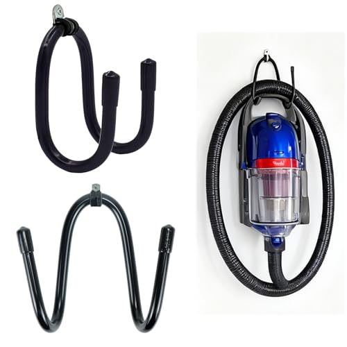 HZZON Lot de 2 supports de tuyau d'aspirateur, support mural, étagère de rangement pour aspirateur de garage, aspirateur de magasin, aspirateur bidon