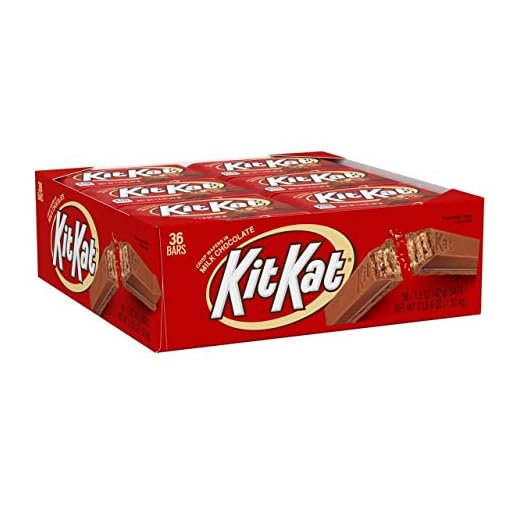 KIT KAT Milk Chocolate Individually Wrapped, Bulk Wafer Candy Bars, 1.5 oz (36 Count)
