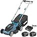 Akku Rasenmäher 36V WESCO, inkl. 2 x 4,0 Ah-Akku und 2 x Ladegerät, Mäher bis 500m², 34 cm Schnittbreite, 6 Höhenverstellung (33-83mm), 30L Grasfangbehälter, klappbares Gestänge, Rasenmähen ohne Kabel