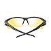 Dollger Night Driving Glasses for Men and Women Safety Sunglasses with HD Yellow Lens Plastic Frame Anti Glare UV 400 Protection