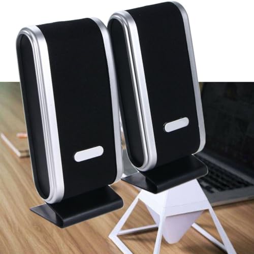Altavoces de computadora USB portátil compacto altavoz de plástico para PC de escritorio 4