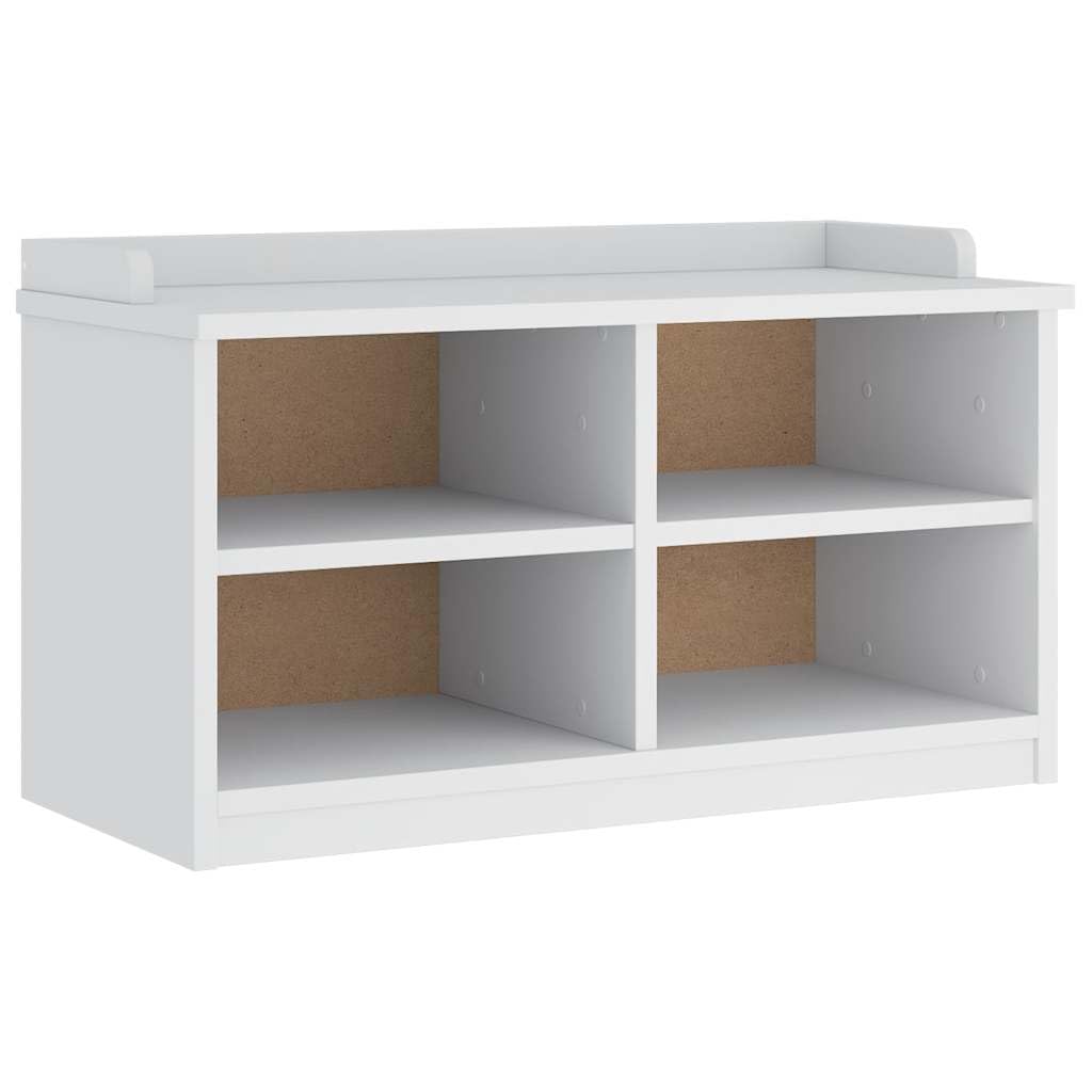 Ławka do korytarza Sandnes biała, 87 x 40 x 50 cm, drewno sosnowe