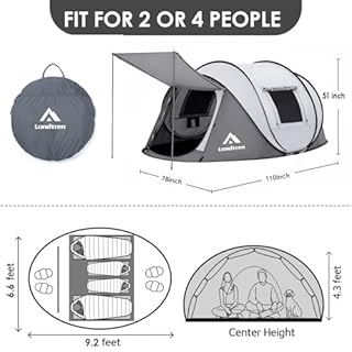 Pop Up Tents for Camping 2 Person Waterproof Pop Up Army Tents Surplus Tents Military Popup Tent Camping Easy Up Camping Tents Instant Pop Up Tent Big