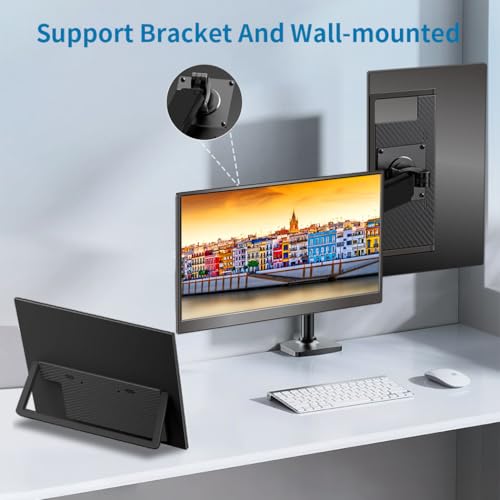 Image of Portable Monitor Touchscreen 14 inch,USB-C & FHD External Display 100% sRGB Anti-Glare Eye Care,Privacy Protection,Low-Power,VESA Mountable Travel Monitor for Laptop /Mac /Gaming /Office