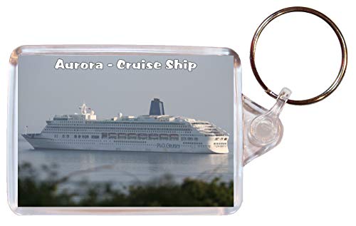 Baked Bean Store Aurora Cruise Ship - Double Sided Large Keyring Gift/Present/Souvenir BBSK2050