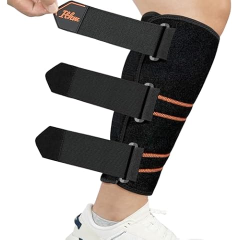 ITHW Adjustable Calf Brace for Shin Splint Relief, Shin Splint Brace for Swelling,Strain, Sprain, Calf Compression Wraps for Men Women(Small) Cover