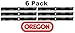 Oregon 6 Pack 95-074 Mower Blade Fits Dixon 532405380
