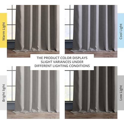 HPD Half Price Drapes Faux Linen Room Darkening Curtains - Image 3