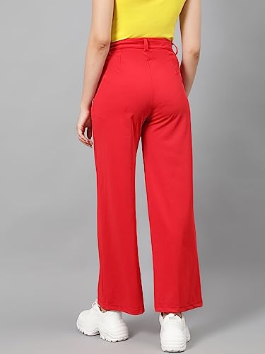 Image of KOTTY Women's Casual Flared Pants with High Waist