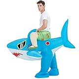 KOOY Inflatable Shark Costume,Shark Costume Adult,Inflatable Costume For Adult Funny,Halloween Blow Up Costume,Christmas Costume