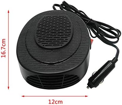 Miniatura 8 de Calentador de coche de 12 V, 150 W, portátil, desempañador, ventilador de calefacción o enfriamiento rápido 2 en 1 con enchufe para encendedor de