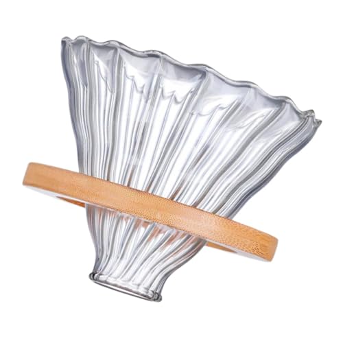 TOPPERFUN 高硼硅ガラス製耐久性コーヒードリッパー 家用ポアオーバー抽出器 滑らかな味わいと豊かなテクスチャーを実現 簡単洗浄設計 贈り