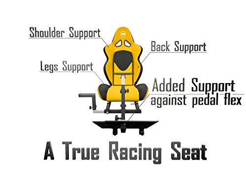 OpenWheeler Advanced Racing Simulator Seat Driving Simulator Gaming Chair with Gear Shift Mount