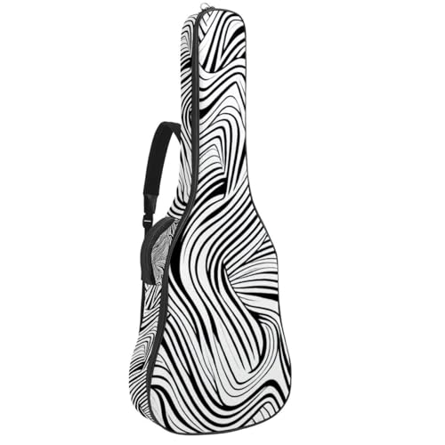 Housse de guitare acoustique imperméable avec éponge épaisse de protection antichoc