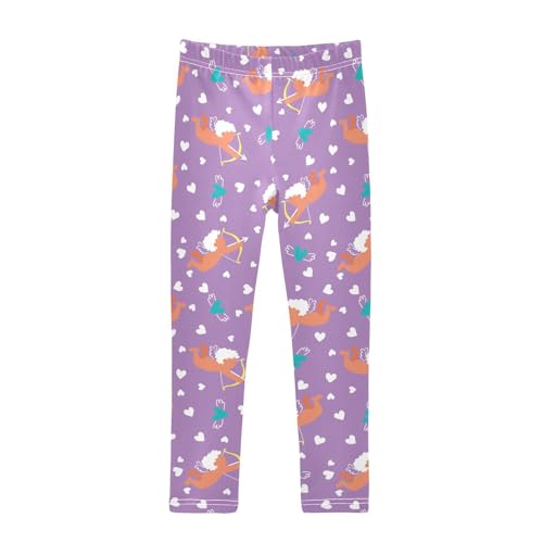Girls Leggings Funny Cartoon Cupid Shooting Arrows Toddler Girls Clothes Leggings for Girls Toddler Girls Leggings 3-4T
