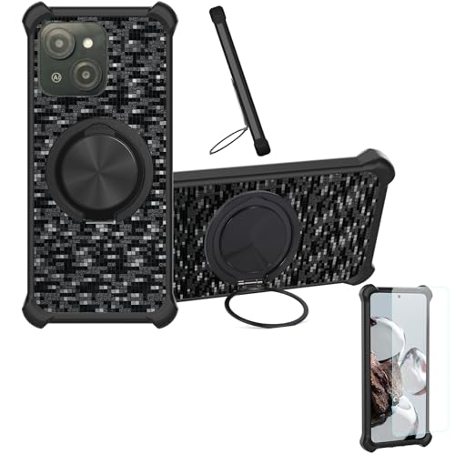 �Ή� Vortex Cg65 Pro �P�[�X Phone Case [1�� 9H+�d�x���� �K���X�t�B����][360°��]���X�^���h�A�}�O�l�b�g��]CX-11-HEI