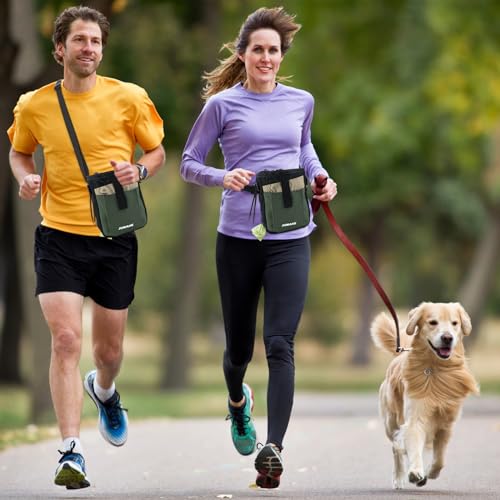 Ksheira Bolsa de petisco para cães, bolsa de petiscos para treinamento, suporte de bolsa de passeio
