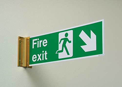 Ingles Exit Sign Signs and Labels AMZFX04111V - Señal de seguridad con texto en inglés ...