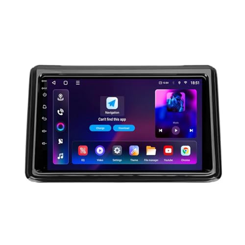 Android 13 2 DIN Car Radio Stereo para Toyota Noah Voxy R80 2014-2021 9 Pulgadas Autoradio con WiFi GPS Rear View Camera RDS FM BT DVR SWC Ventilador de refrigeración(2+32G)