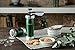 Marcato Atlas Deluxe Biscuit Maker Press, Made in Italy, Includes 20 Cookie Disc Shapes, Green