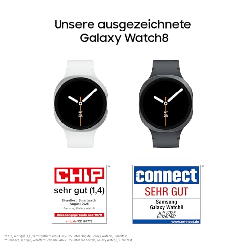 Samsung Galaxy Watch8 Smartwatch mit Galaxy AI, Fitness-Uhr und Fitness-Tracker, Sport Band, Wellness- und Schlaf-Coaching, 40 mm, Bluetooth, Silver, 3 Jahre Herstellergarantie – Bild 3