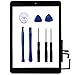 KAKUSIGA Compatible with ipad Air 1st (5th Generation) Touch Screen Glass Digitizer Replacement, Home Button Flex, Adhesive Tape,Repair Tools kit (Black)