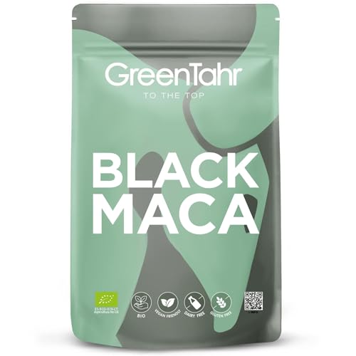 Green Tahr Maca Negra en Polvo Pura Peruana 750g, Black Maca Andina Bio para Hombre y Mujer, Vitaminas contra Cansancio y Fatiga, Potencia Energía y Vitalidad Íntimas