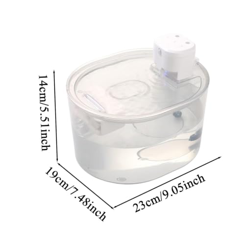 Bebedero 3 L recargable silenciador sensor para perro interior 6