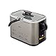 Jata - FR326E - Friteuse, 1000 watts, Couleurs Noir / Argent, 1.3L, Schwarz / Silberfarben