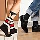 Mozeat Lens 1 Paar Socken Strumpfbänder Herren Socken Hosenträger Einstellbar Sockenhalter Schwarz Strumpf Garter Verstellbare Strumpfhalter Clips Rutschfeste Sockenriemen
