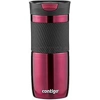 Contigo Byron Snapseal Travel Mug, Stainless Steel Thermal mug, vacuum flask, leakproof tumbler, coffee mug with BPA free Easy-Clean Lid, 470 ml, Vivacious