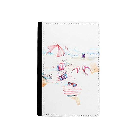 Porte-passeport aquarelle plage mer pour organiser vos cartes de voyage