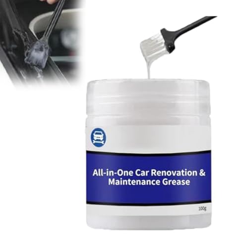 All-in-One Car Renovation & Maintenance Grease Set, Synthetic Grease for Car Care, 100g High Performance Anti Seize Grease Lubricant for Car Door, Multi-Purpose Lubricant Wheel Bearing Grease (1 Set)