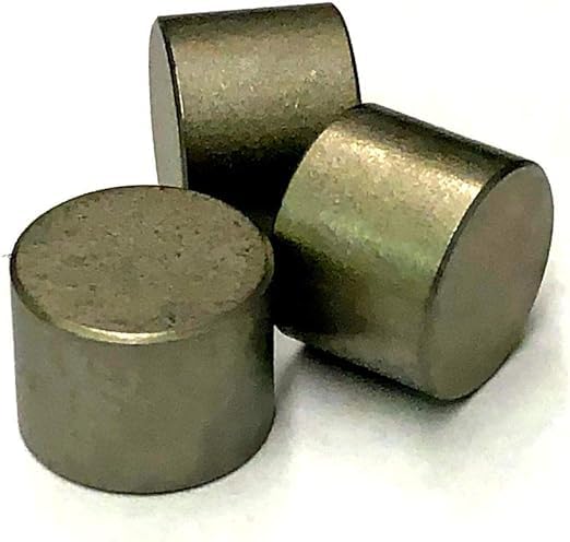 Tungsten Weights (3 Pack 1oz Each Total 3 oz) for Pinewood Cars, Buffer & Short Custom Weights Inbetween H H2 H3 (0.547″ Diameter, 0.395″ Length)