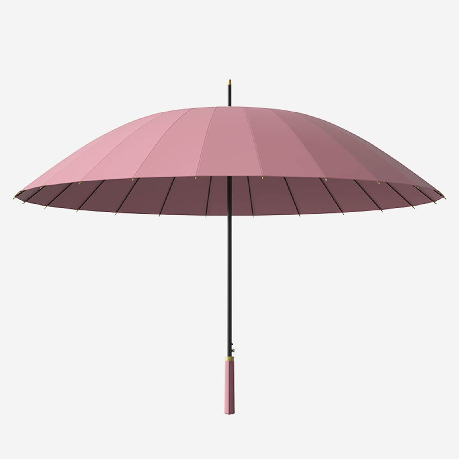 YIDAX Großer Regenschirm Sturmfest, Gerader Regenschirm, Stockschirm Mit Langem Griff, Automatischer Reiseregenschirm, 24 Rippen Golfschirme Für Männer Und Frauen