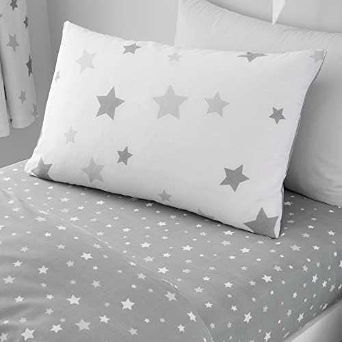 Happy Linen Company Girls Boys Kids Multi Stars Pink Double Reversible Duvet Cover Bedding Set