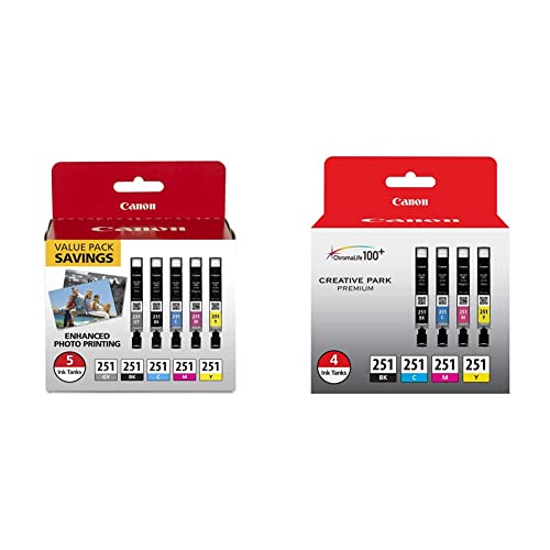 Canon CLI-251 ink color/value pack set