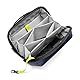 tomtoc Kabel Organizer Tasche Kabeltasche, Elektronik Tech Pouch Laptop Zubehörtasche, Cable Bag Case für Ladekabel, Festplatte, MacBook Adapter, Ladegerät, PowerBank, SD Karten, Blau