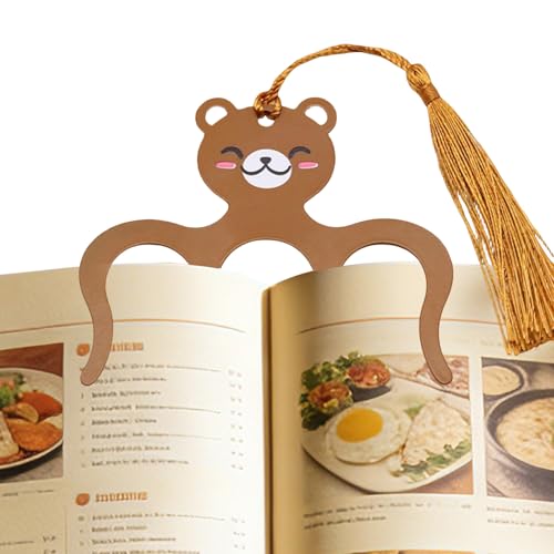 Verbpupl Supporto laterale per libri, in metallo, antiscivolo, per la lettura, per libro di cucina, per uomini, bambini, per la casa, ufficio, scuola, Indossare, vedi descrizione