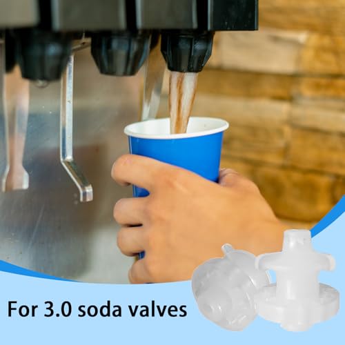 8PCS LEV Soda Coke Valve, 3.0 Diffuser Internal Mixer, Soda Maker Parts Accessories for Soda Coke Machine, Suitable for Cola Machine Replacement Repair Valve Assembly