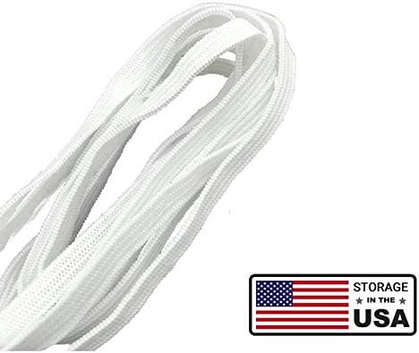 Ship from USA,Elastic Band,Shed Protector 9 Yards Length 1/4 Inch Width Sewing Elastic Rope Cord String for Face Mask Making,Stretch Craft White(delivery ETA 3-7 Days)