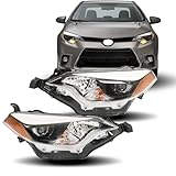 WFLNHB Headlights Replacement for Toyota Corolla 2014 2015 2016 Headlamps Driver and Passenger Side