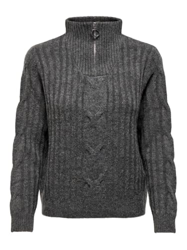 JDY JDYANDREA L/S Zip Cable Pullover KNT – Ansicht 1