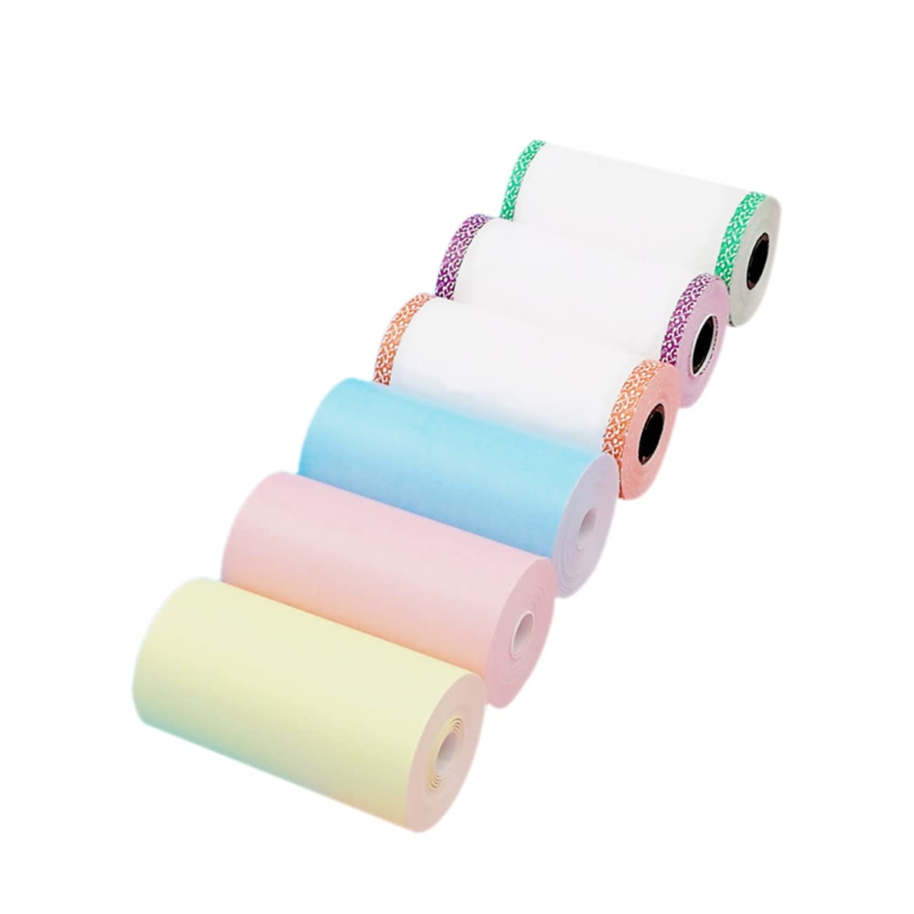 NUOBESTY 6 Pcs Colorful Thermal Paper Home Typing Paper Commercial Label Paper Copier Paper Office and School Supplies Red Green Blue